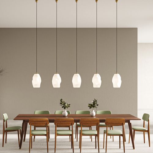 Organic White Pendant Light