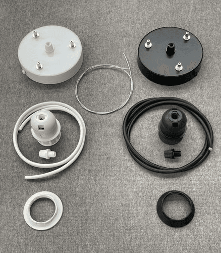 3-Wire Suspension Set - iO Large Drum Pendant Shades