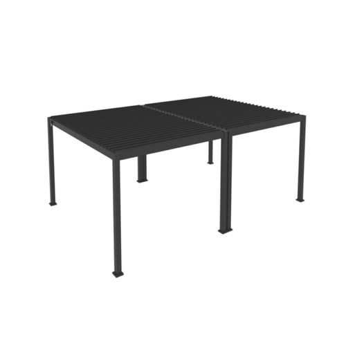 Louvred Pergola Louvre Roof Dark Grey | DTP-LR0406-GY