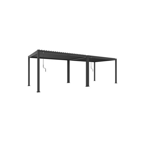 Louvred Pergola Louvre Roof Dark Grey | DTP-LR0307-GY