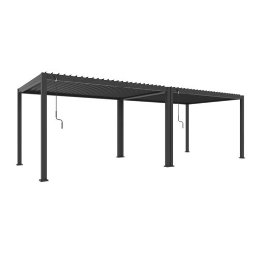 Louvred Pergola Louvre Roof Dark Grey | DTP-LR0307-GY