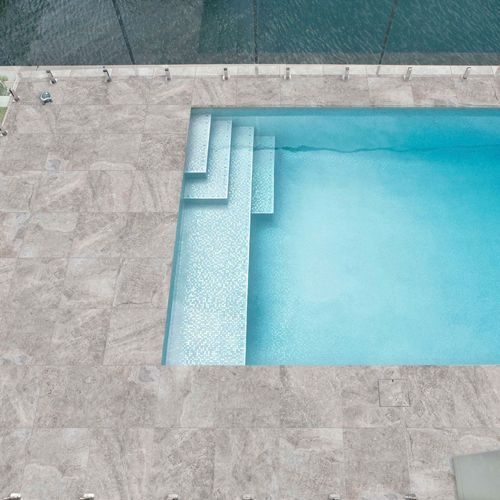 CMP Porcelain Platinum Travertine Tile