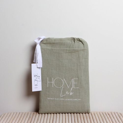 100% French Flax Linen Euro Pillowcase - Sage