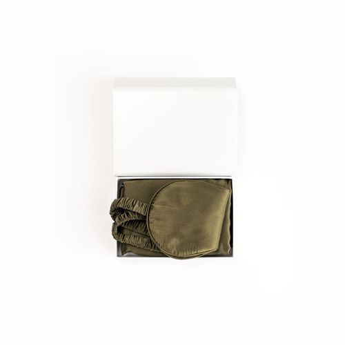 100% Pure Silk Gift Set- Olive