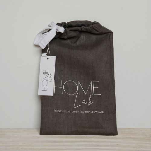 100% French Flax Linen Euro Pillowcase- Deep Moss