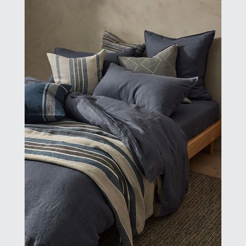 Ravello Pillowcase Pair - Denim | Standard,  King or Euro Size