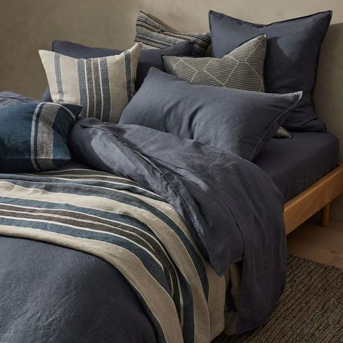 Ravello Pillowcase Pair - Denim | Standard,  King or Euro Size