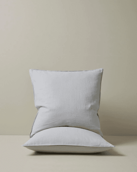 Ravello Pillowcase Pair - Silver | Standard,  King or Euro Size
