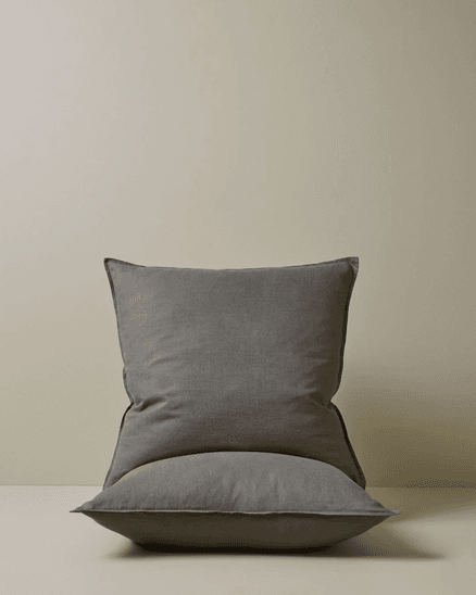 Ravello Pillowcase Pair - Charcoal | Standard, King or Euro Size