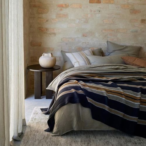 Ravello Pillowcase Pair - Caper | Standard,  King or Euro Size