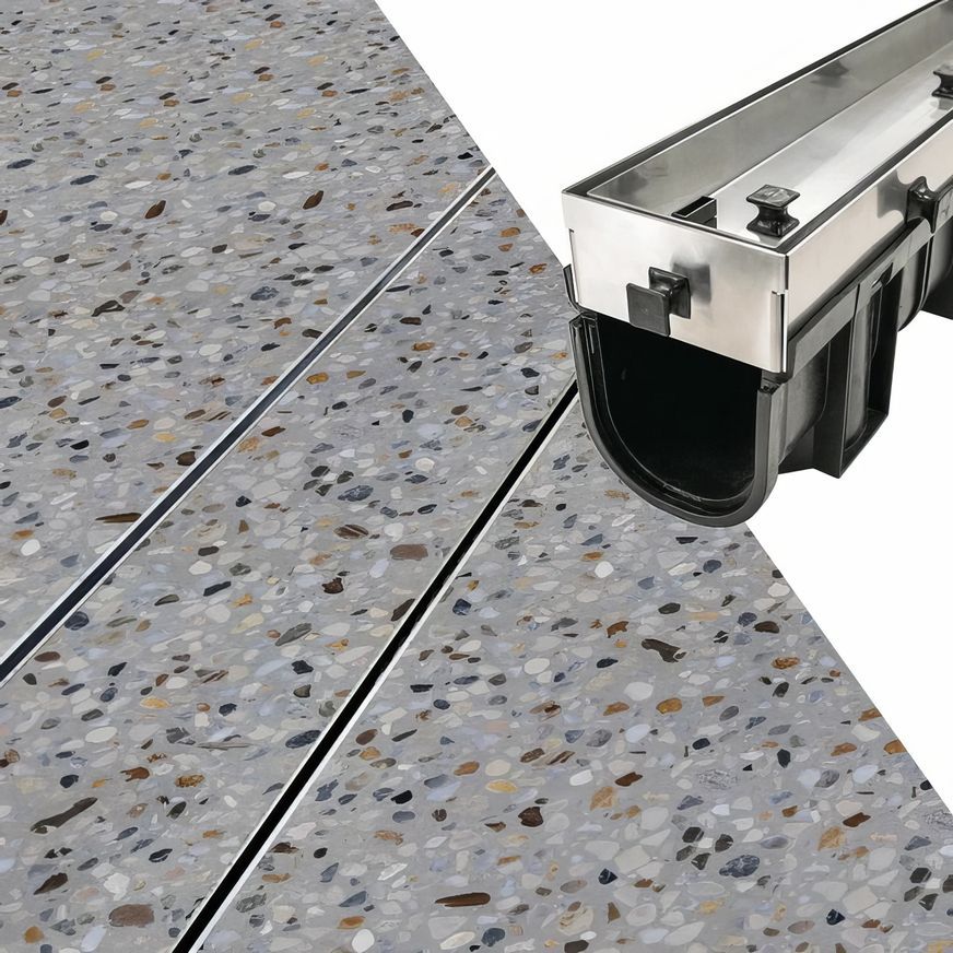 HIDE Concrete Linear Drain Covers