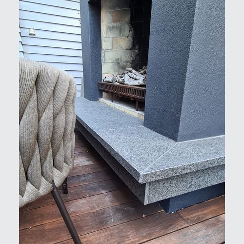 Flamed Black Granite Tile & Coping