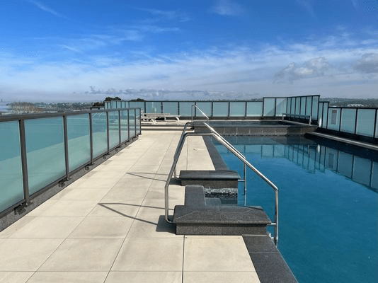 Flamed Black Granite Tile & Coping
