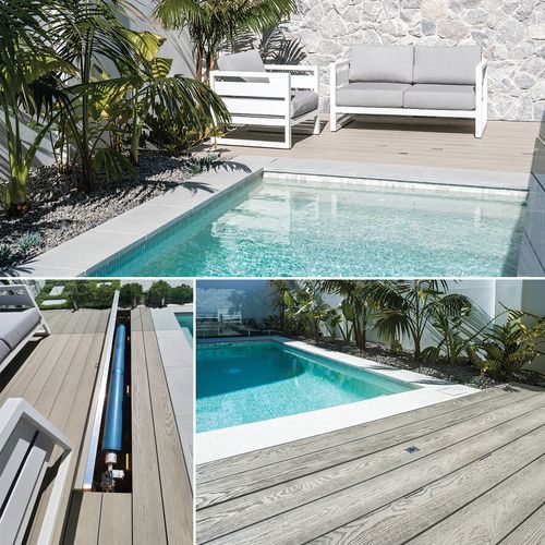 Concrete UnderCover® Concealed Pool Cover - Powered
