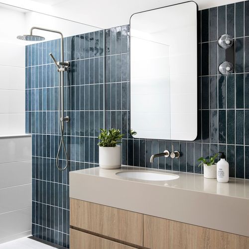 Motto Dark Blue Subway Tile