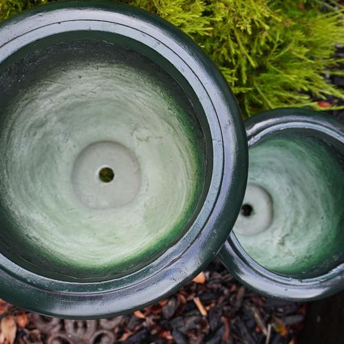 Green Glaze-Look Anduze Urn