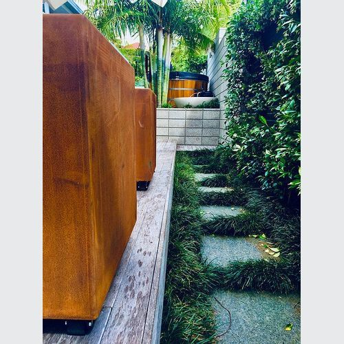 Corten Cube Planter