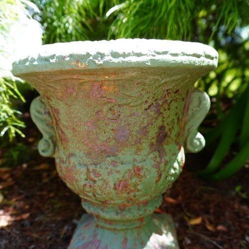 Classic Patina Pedestal Urn