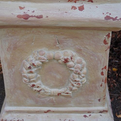 Aged Terracotta Classic Urn & Plinth