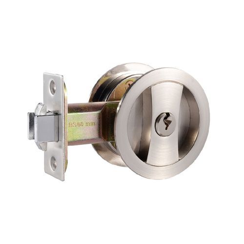 Cavity Entrance Set Key Turn/Finger Pull Satin Nickel