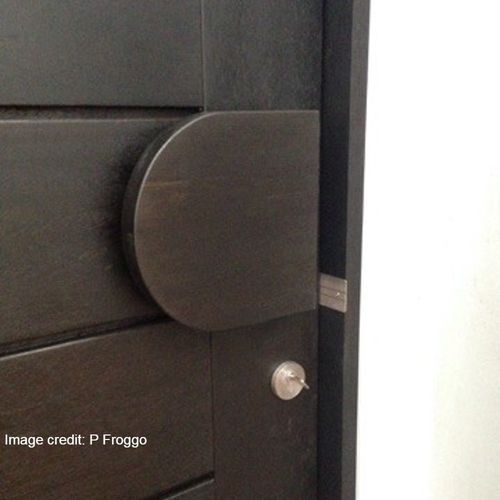 Enkel D-Form - Timber Door Handle - SDH009d