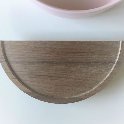 Plat Half Round - Timber Door Handle - TDH006