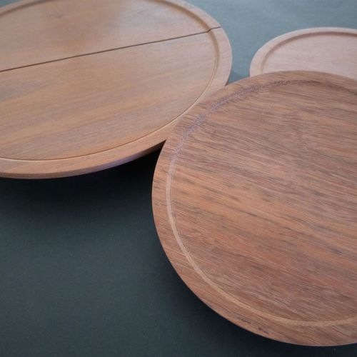 Plat Half Round - Timber Door Handle - TDH006