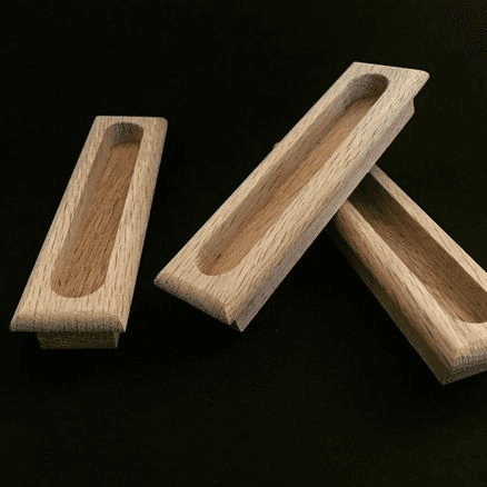 Setto Long Square - Timber Door Handle - SDH010a