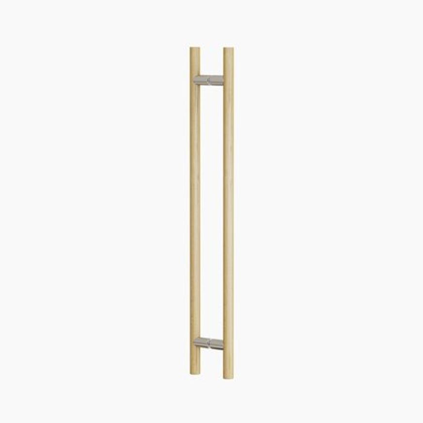 C3408OAK ROUND SECTION H-PULL BTB HANDLE