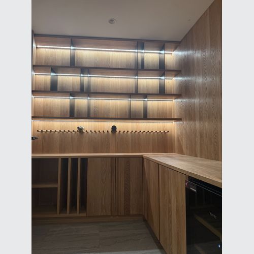 Solid Oak Wine Cellar
