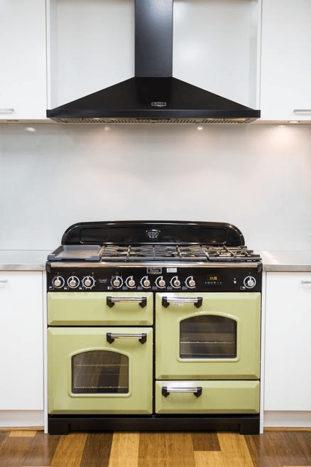 Falcon Black 110cm Canopy Rangehood