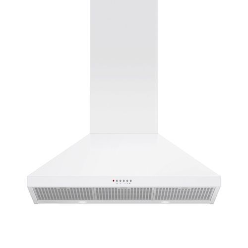 Wall Rangehood, 90cm, Pyramid Chimney, White