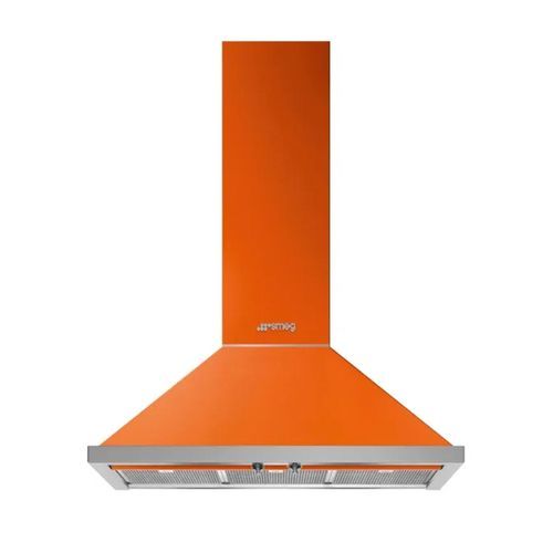 Smeg Portofino 90cm Wallmount Canopy Rangehood - Burnt Orange