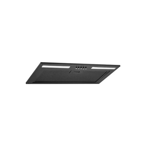 60cm Undermount Rangehood with On-Board Motor - Black