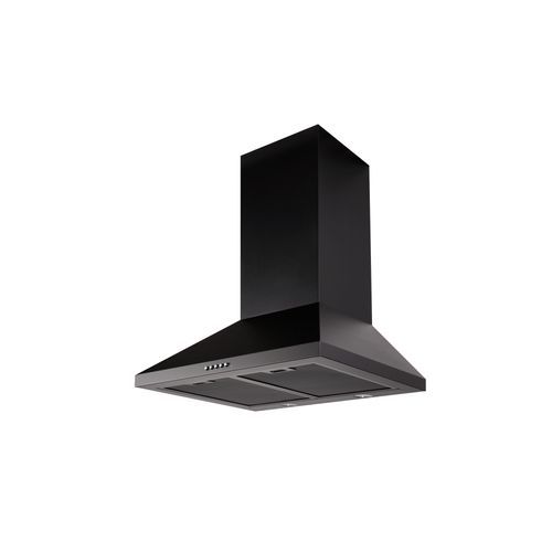 Black Wallmount Rangehood 600mm - TRI-600B