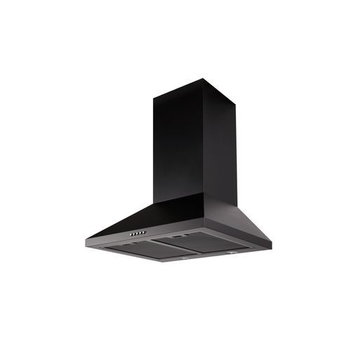 Black Wallmount Rangehood 600mm - TRI-600B