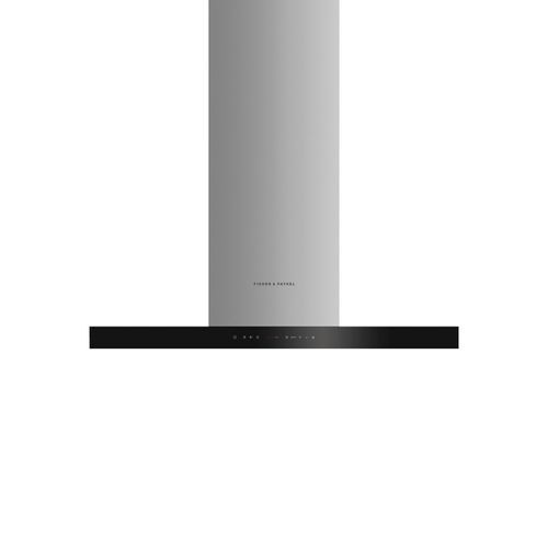 Wall Rangehood, 90cm, Box Chimney, Stainless Steel & Glass