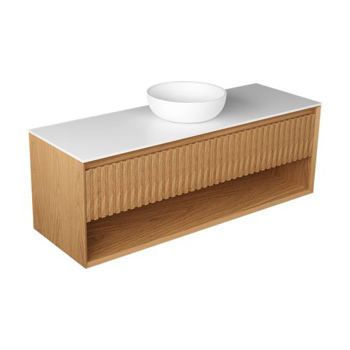 Plato Largo 1500 Open Shelf Wall Hung Vanity Range