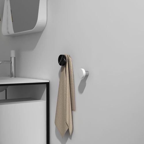 Round Stone Robe Hook 40mm G01150