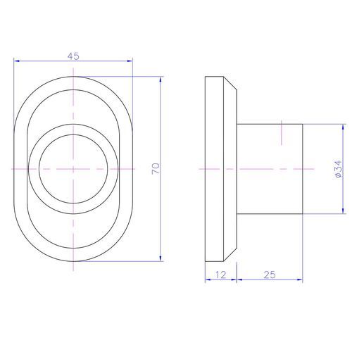 iStone Oval Robe Hook