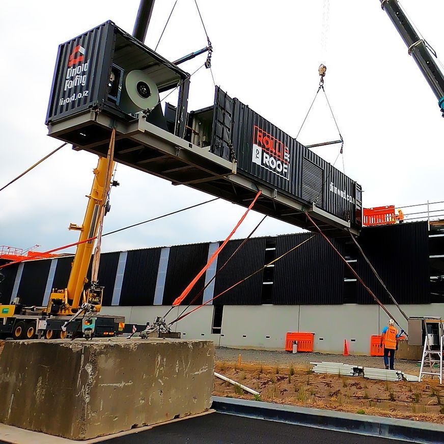 Roll to Roof: Onsite rollforming direct to roof level