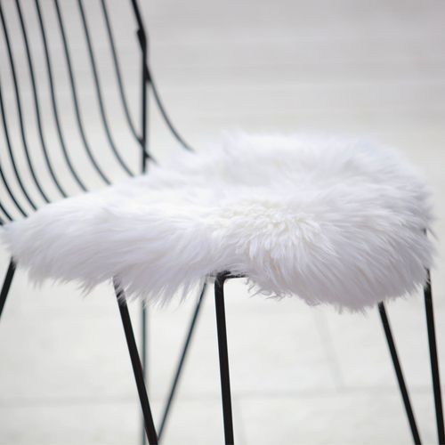 Sheepskin Seat Warmer- Ivory