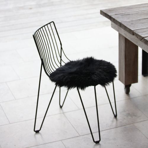 Sheepskin Seat Warmer- Black