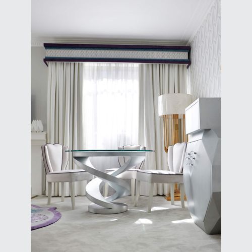 Round Spiral Dining Table