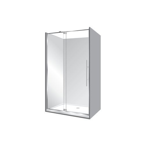 Adjustable Frameless Pivot Alcove 1000x1200x1000
