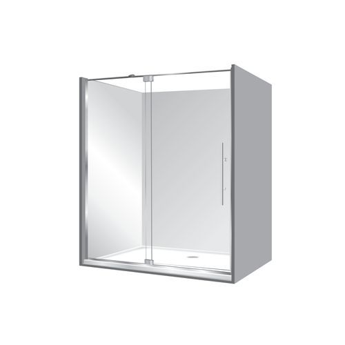 Adjustable Frameless Pivot Alcove 1000x1400x1000