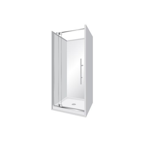 Adjustable Frameless Pivot Alcove 900