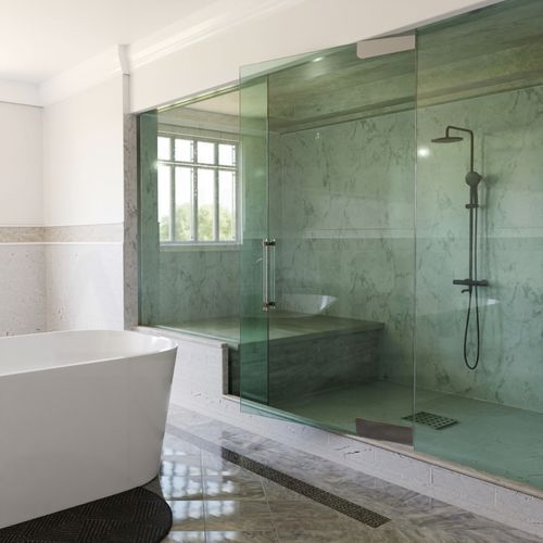 Lucite Shower Door Pulls (Pair)
