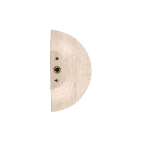 Travertine Half Moon Entry Door Pull (Single)