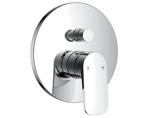 Modern Linea Shower Divert Mixer (Round Faceplate)